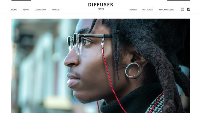 DIFFUSERのホームページのサムネイル画像